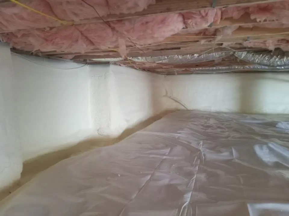 Crawl space encapsulation with closed-cell spray foam for Spray Foam Roofing in Valle Vista